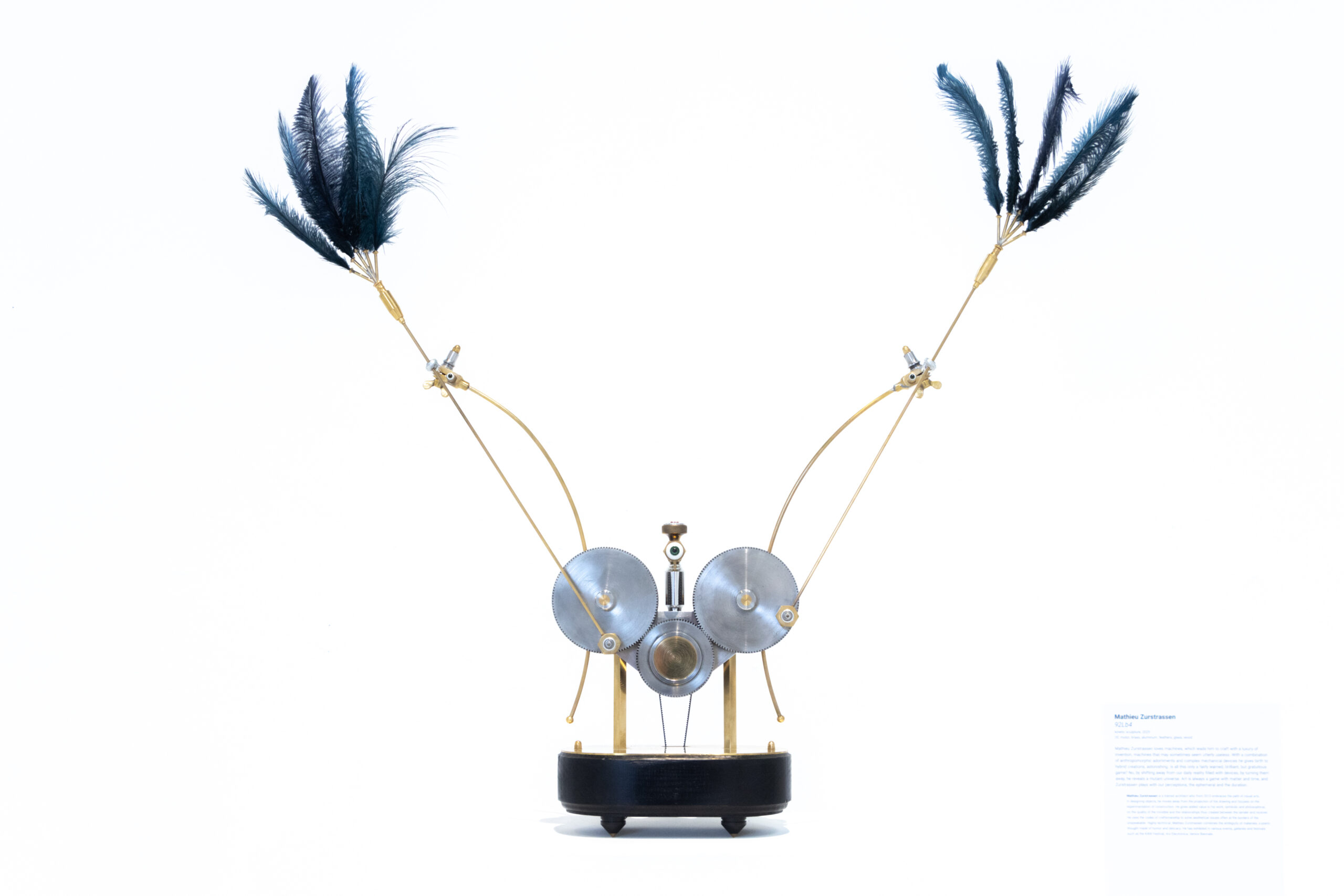 Mathieu Zurstrassen, 92Lb4, kinetic sculpture, 2025. CYFEST 17, CREA Cantieri del Contemporaneo, Venice, Italy, 2026. Photograph: Anton Khlabov.